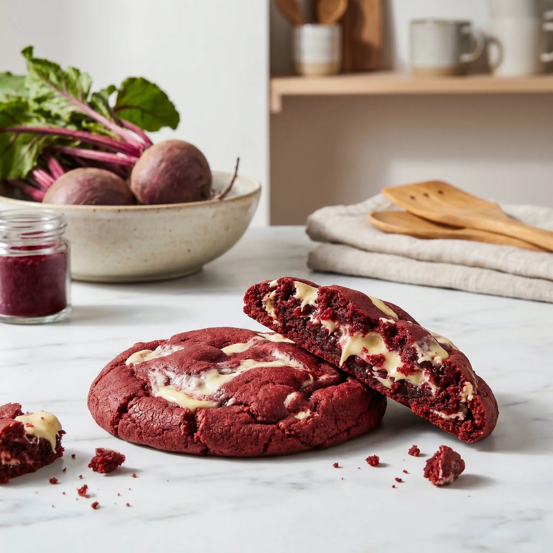 Red Velvet and White Chocolate Cookie Box Munchyhub