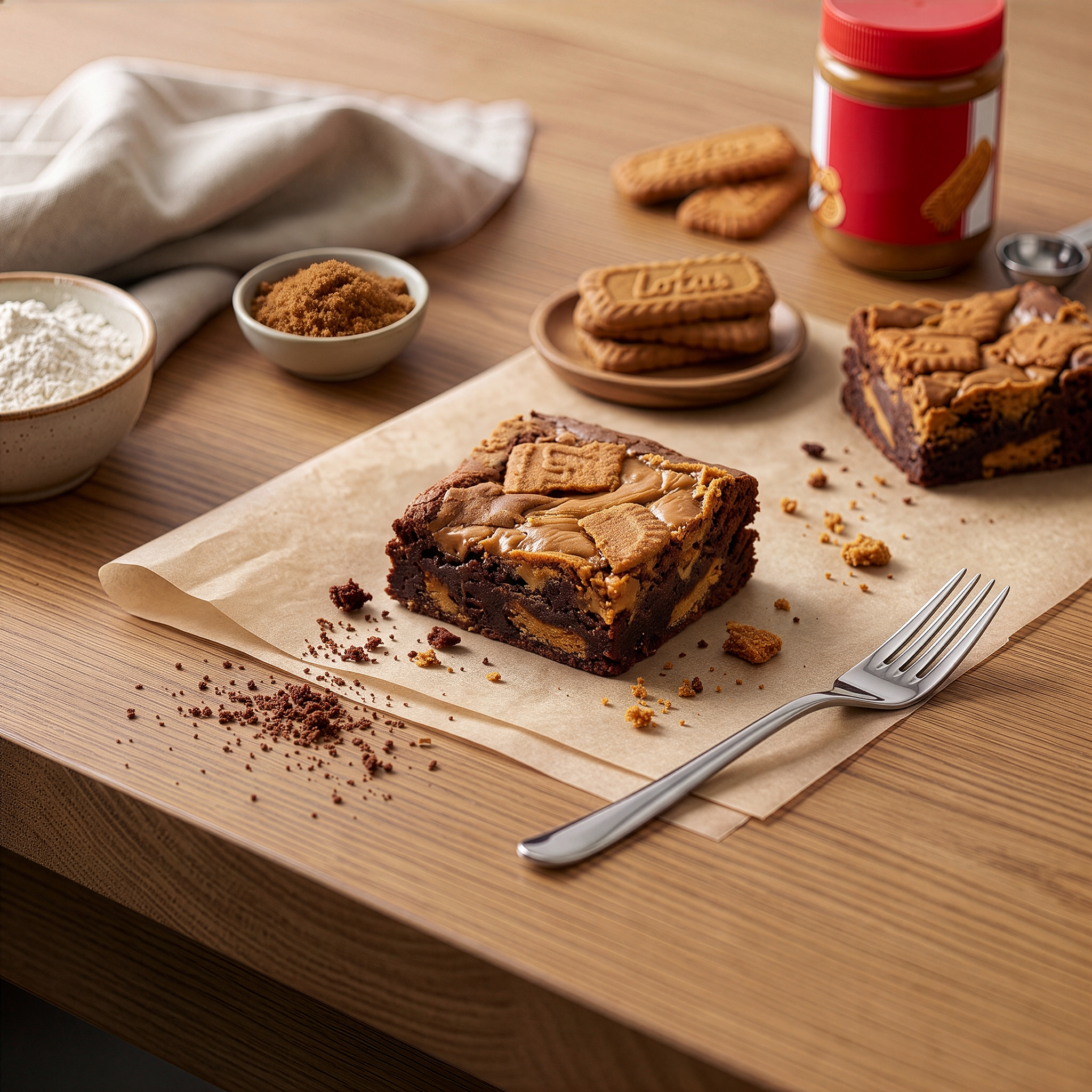 Lotus Biscoff Brownie Box