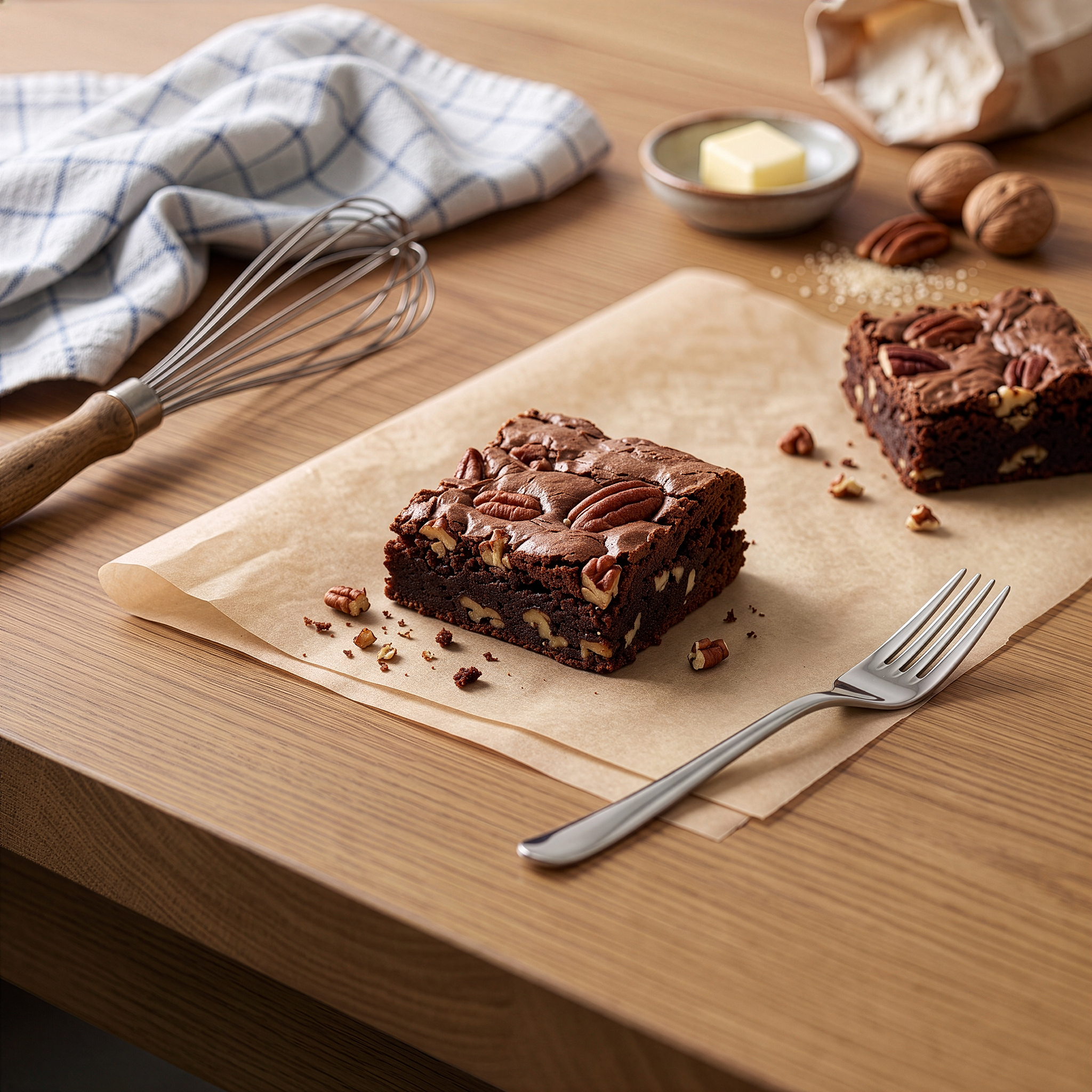 Nutella & Pecan Brownie Box