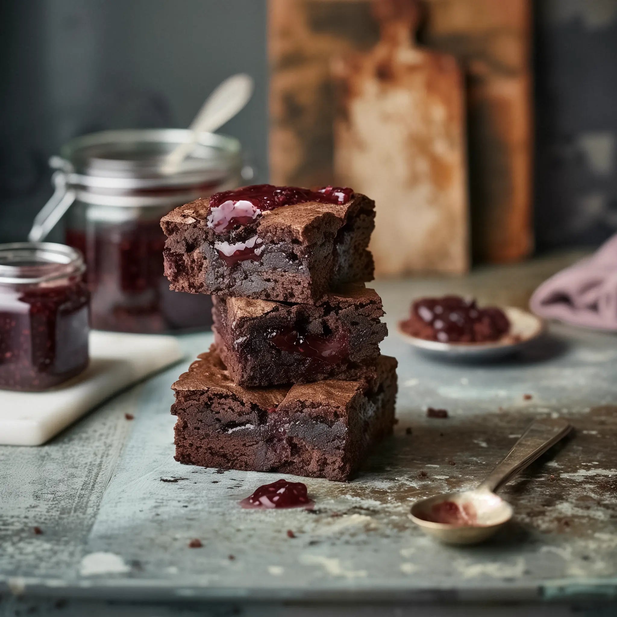 Raspberry Jam Brownie Box Munchyhub