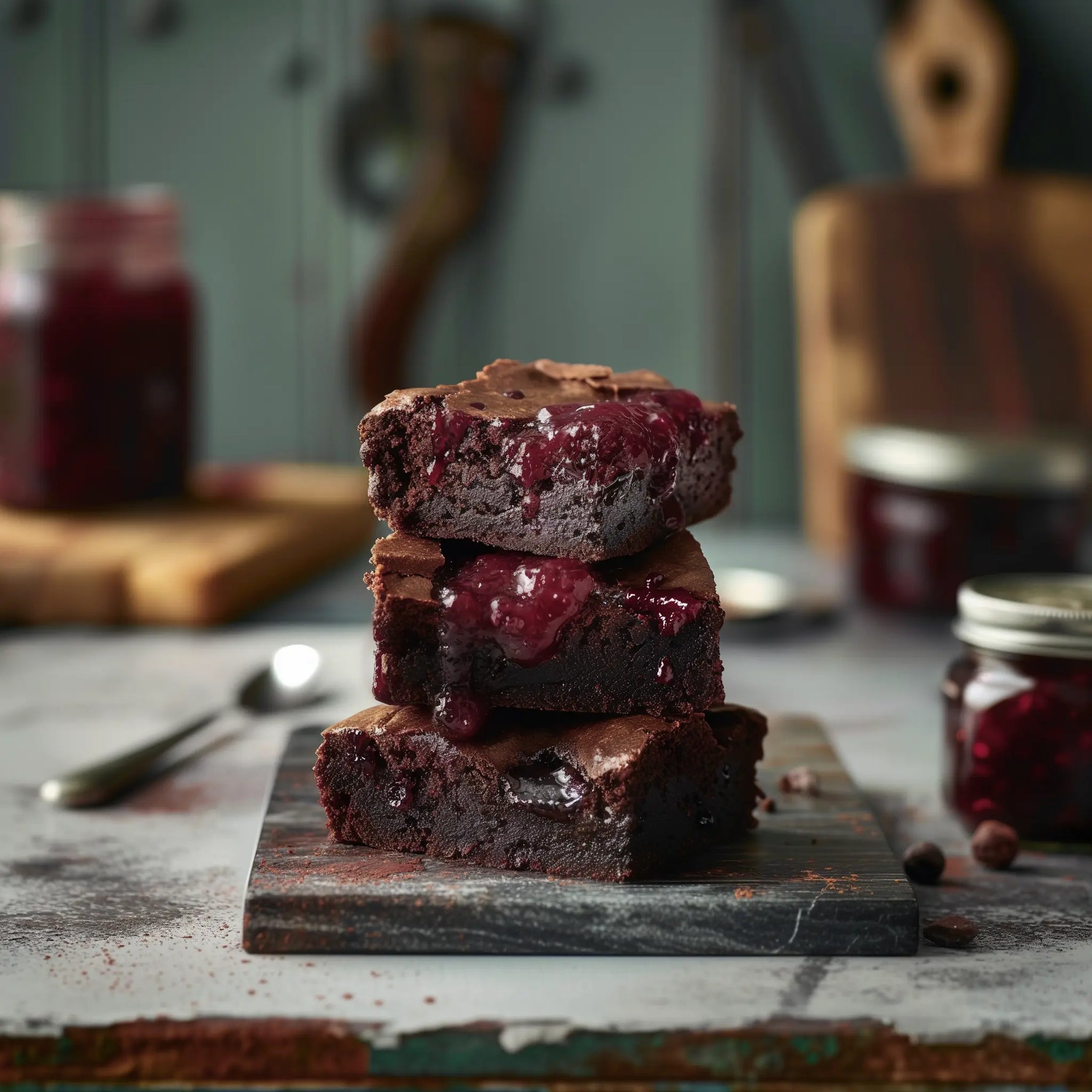 Raspberry Jam Brownie Box Munchyhub