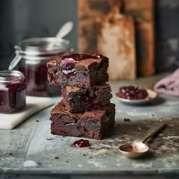 Raspberry Jam Brownie Box